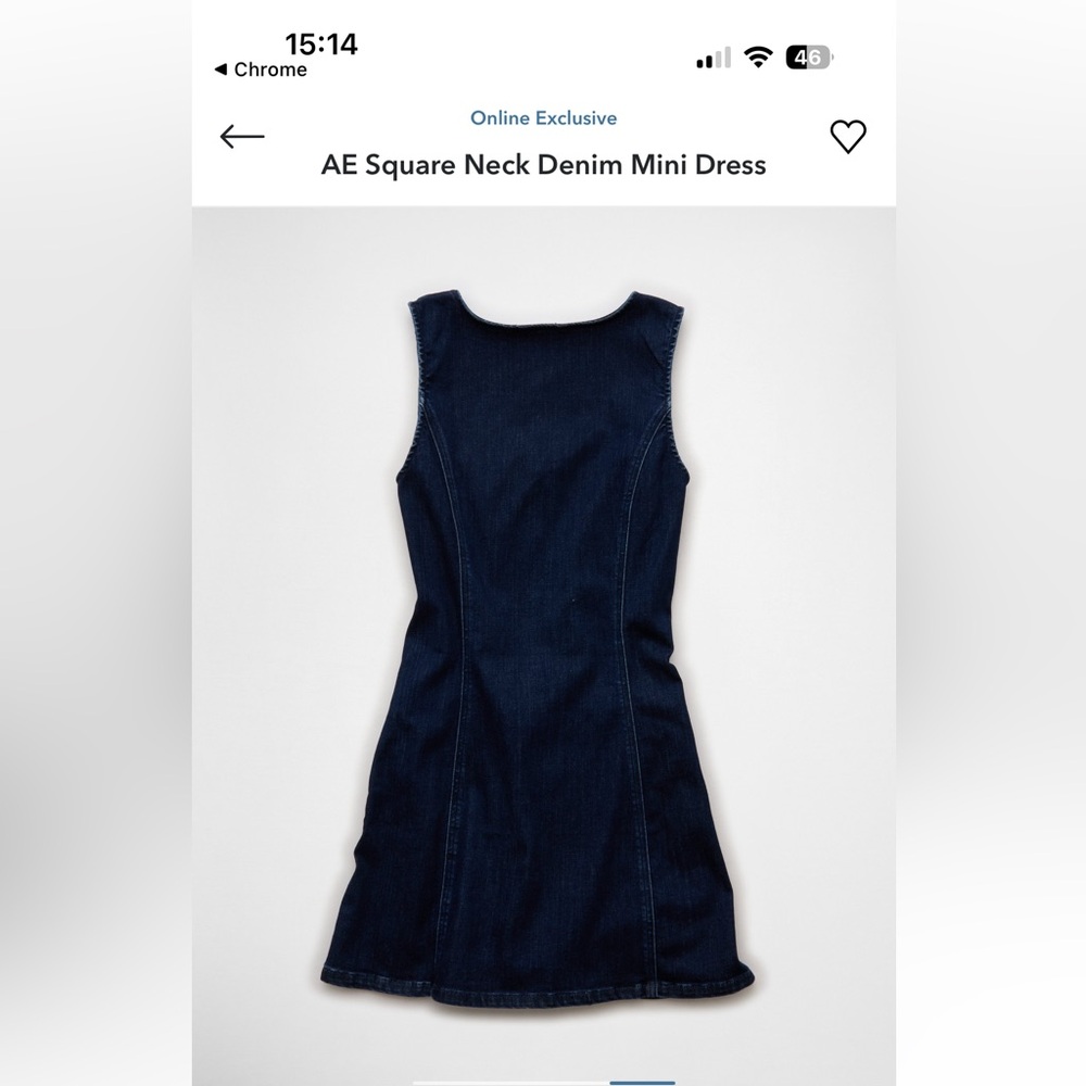 American Eagle Denim Mini Dress NWT - Picture 4 of 5